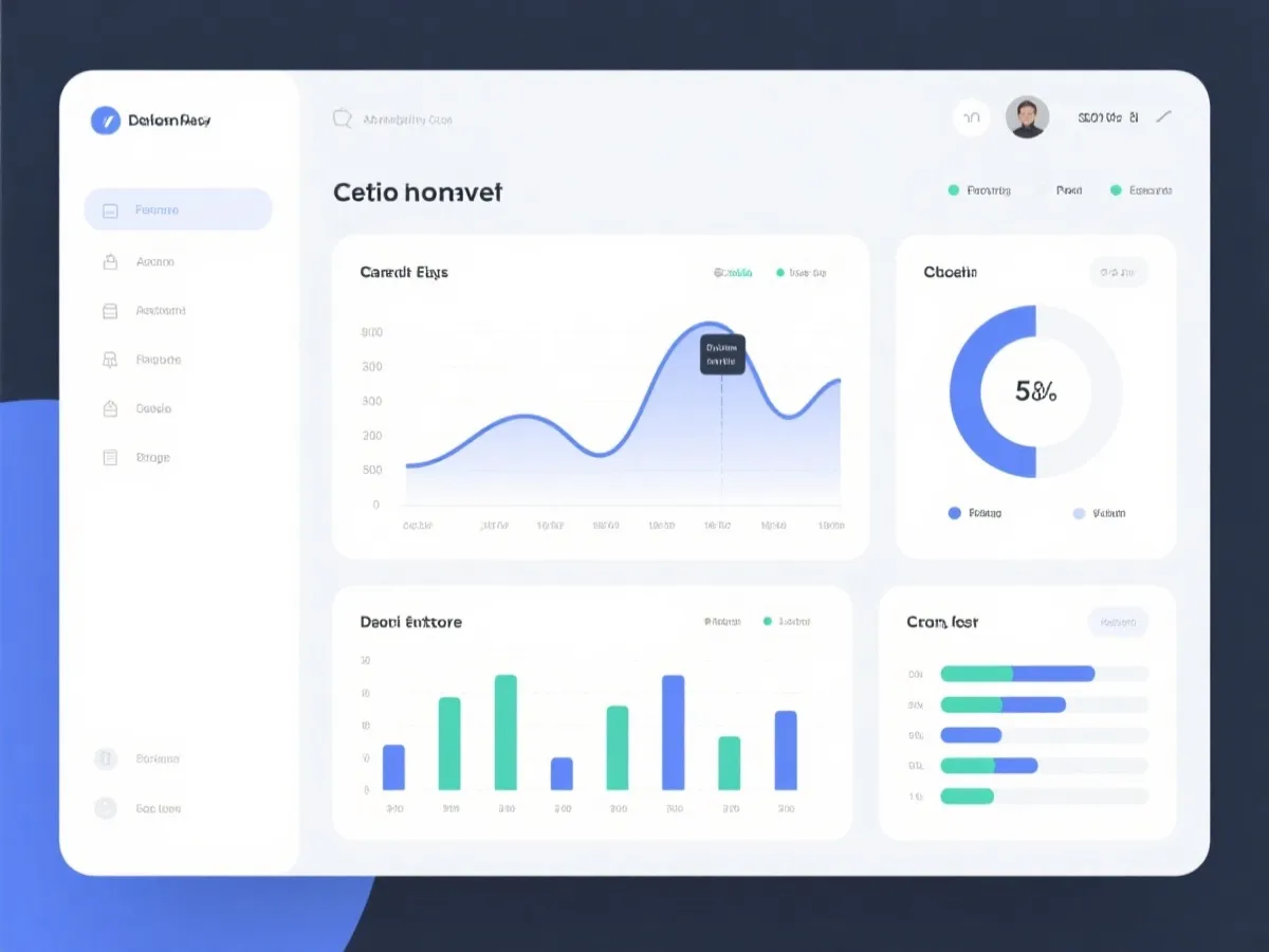 走势预测与数据面板示意图